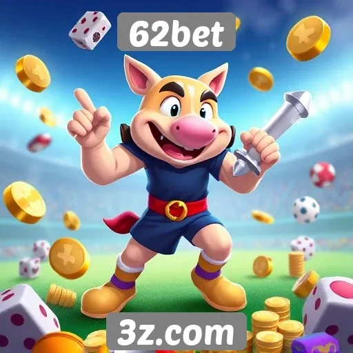 Variedade de jogos disponíveis no 62bet